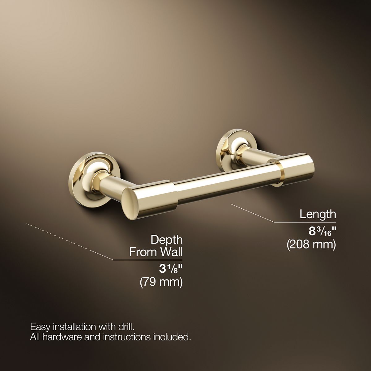 Purist® Pivoting toilet paper holder