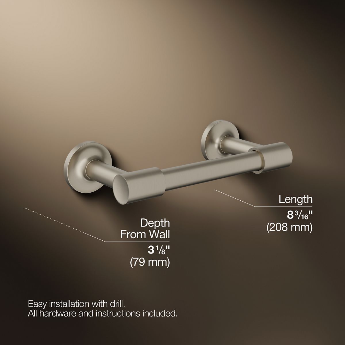 Purist® Pivoting toilet paper holder