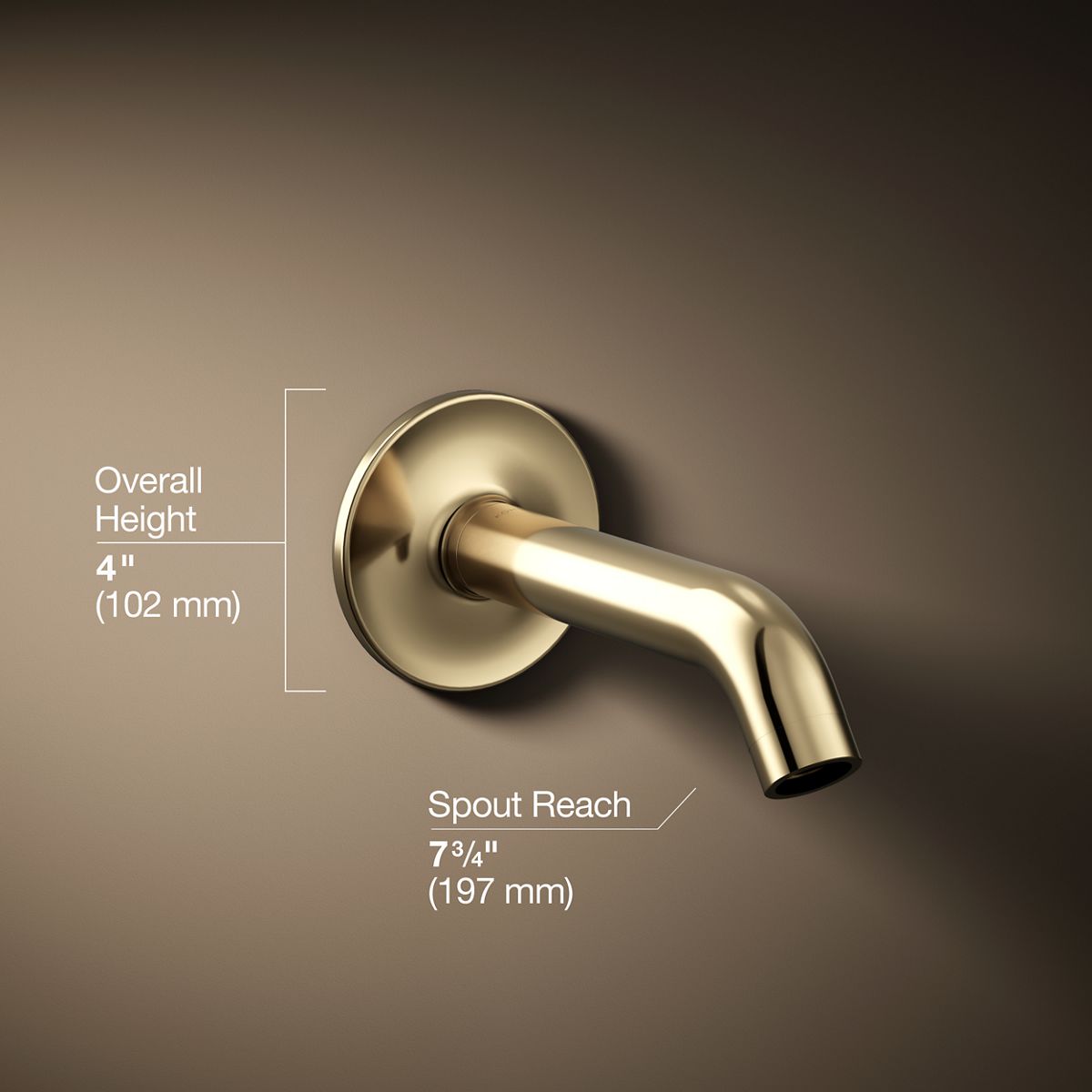 Purist® Wall-mount bath spout