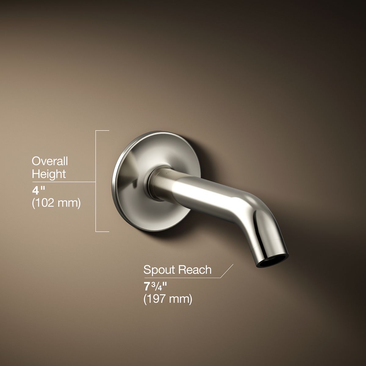 Purist® Wall-mount bath spout