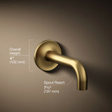 Purist® Wall-mount bath spout