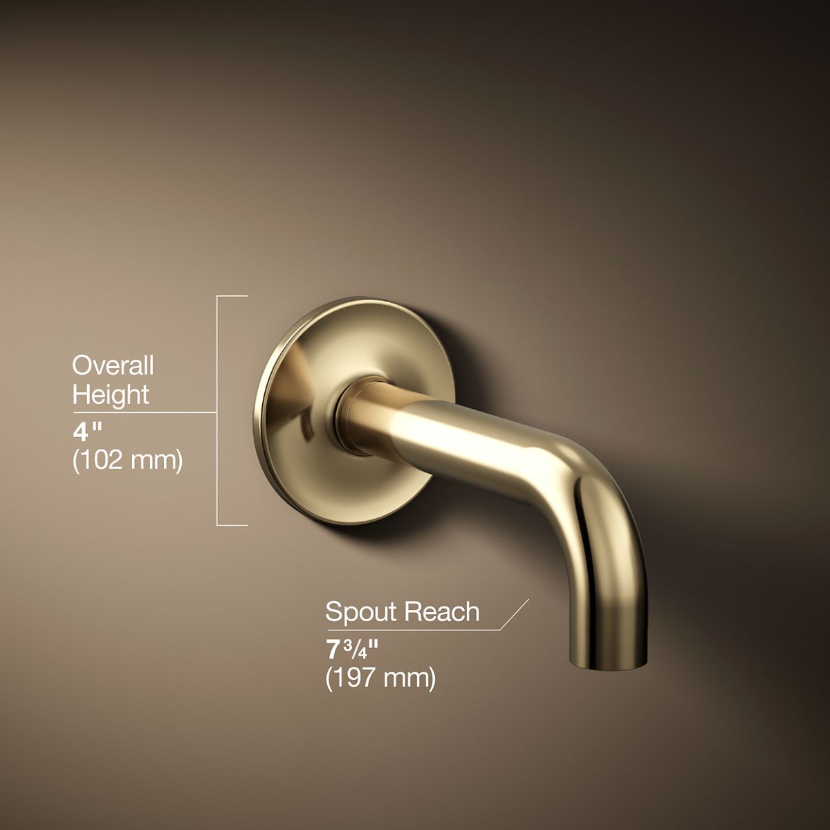 Purist® Wall-mount bath spout