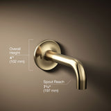 Purist® Wall-mount bath spout