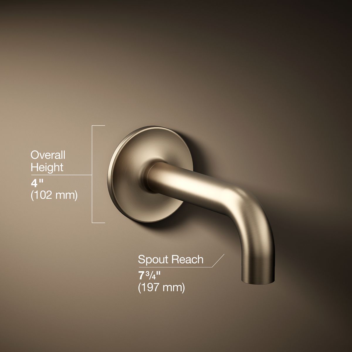 Purist® Wall-mount bath spout