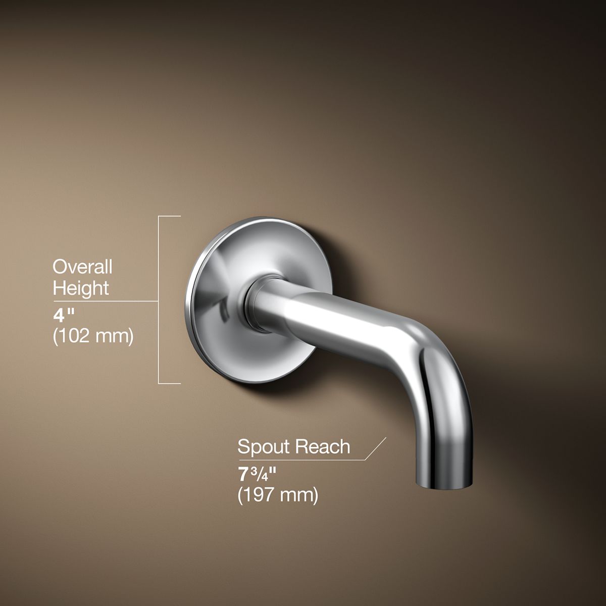 Purist® Wall-mount bath spout