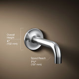 Purist® Wall-mount bath spout