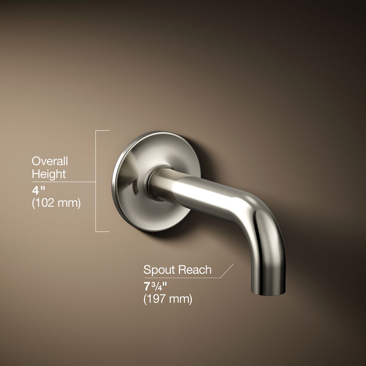 Purist® Wall-mount bath spout