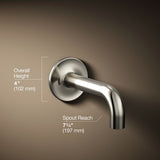 Purist® Wall-mount bath spout