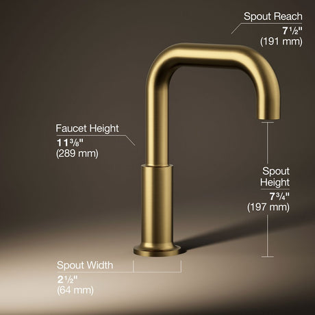 Purist® Deck-mount bath spout