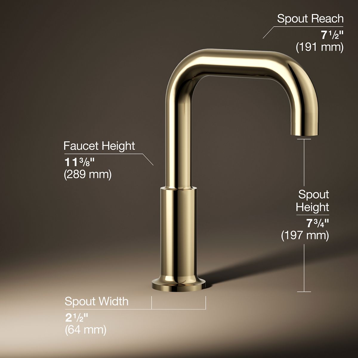 Purist® Deck-mount bath spout