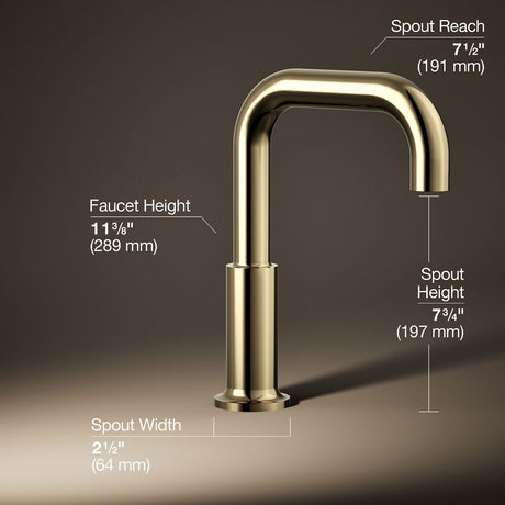 Purist® Deck-mount bath spout