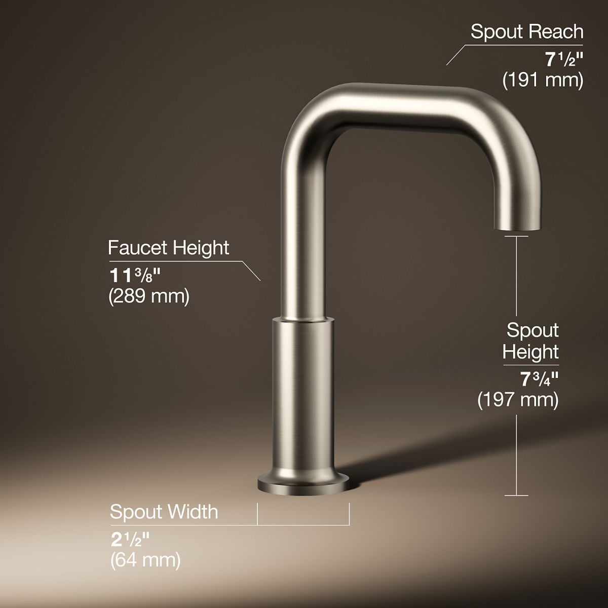 Purist® Deck-mount bath spout