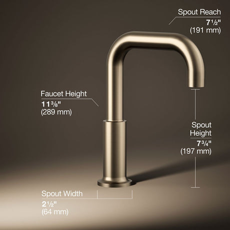 Purist® Deck-mount bath spout