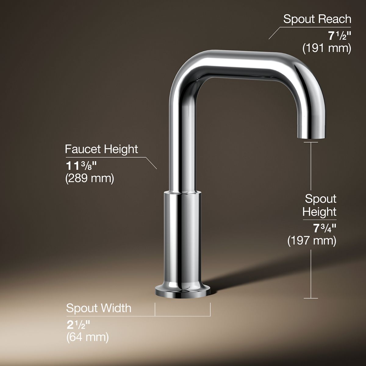 Purist® Deck-mount bath spout