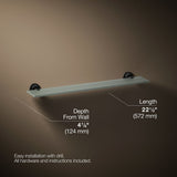 Purist® Glass shelf