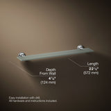 Purist® Glass shelf