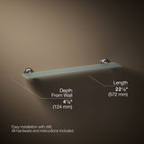 Purist® Glass shelf