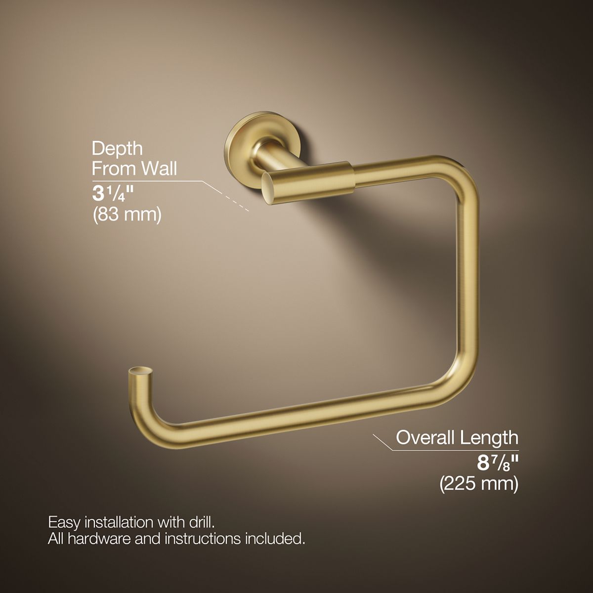 Purist® Towel ring