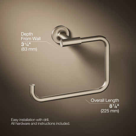 Purist® Towel ring