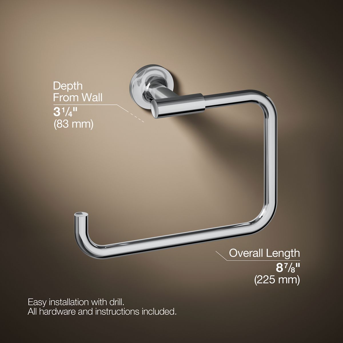 Purist® Towel ring