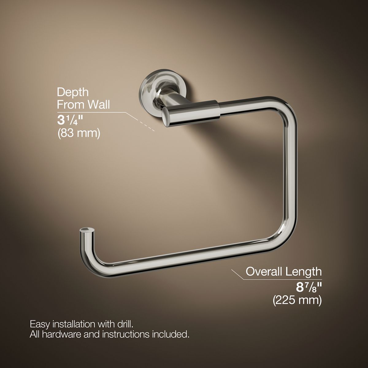 Purist® Towel ring