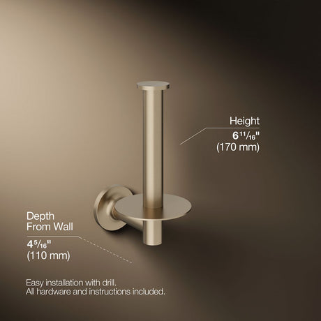 Purist® Vertical toilet paper holder