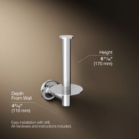 Purist® Vertical toilet paper holder