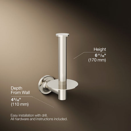 Purist® Vertical toilet paper holder