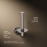 Purist® Vertical toilet paper holder