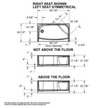 SPS 3460 AFR AcrylX Alcove Shower Base with Center Drain in White