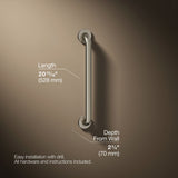Contemporary 18" grab bar