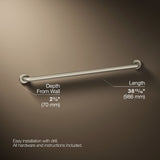 Contemporary 36" grab bar