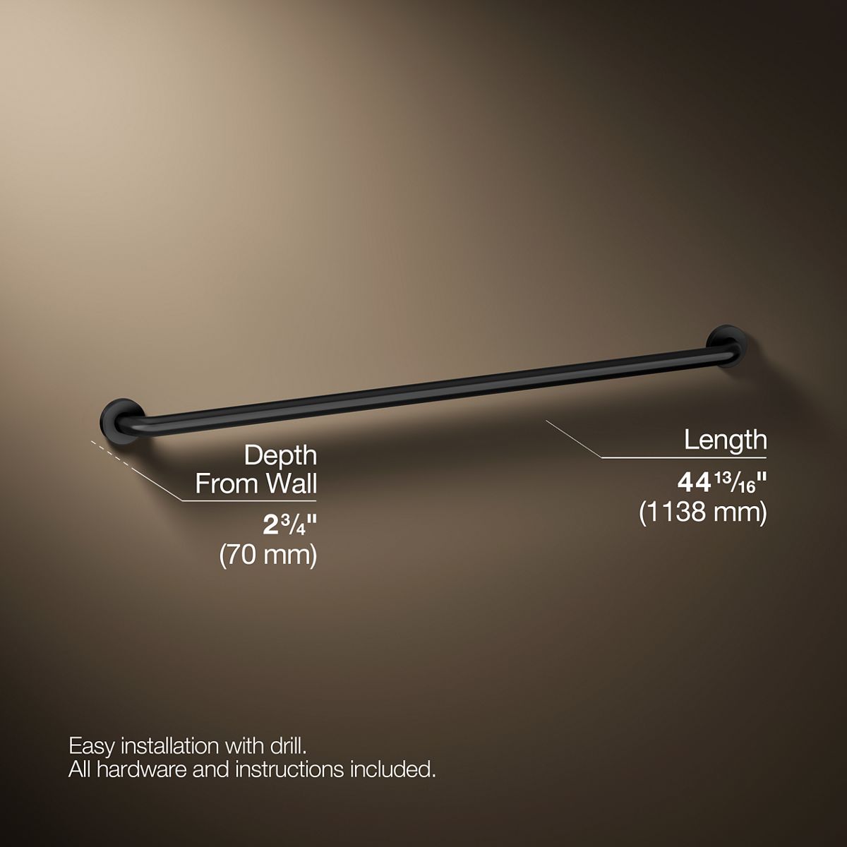 Contemporary 42" grab bar