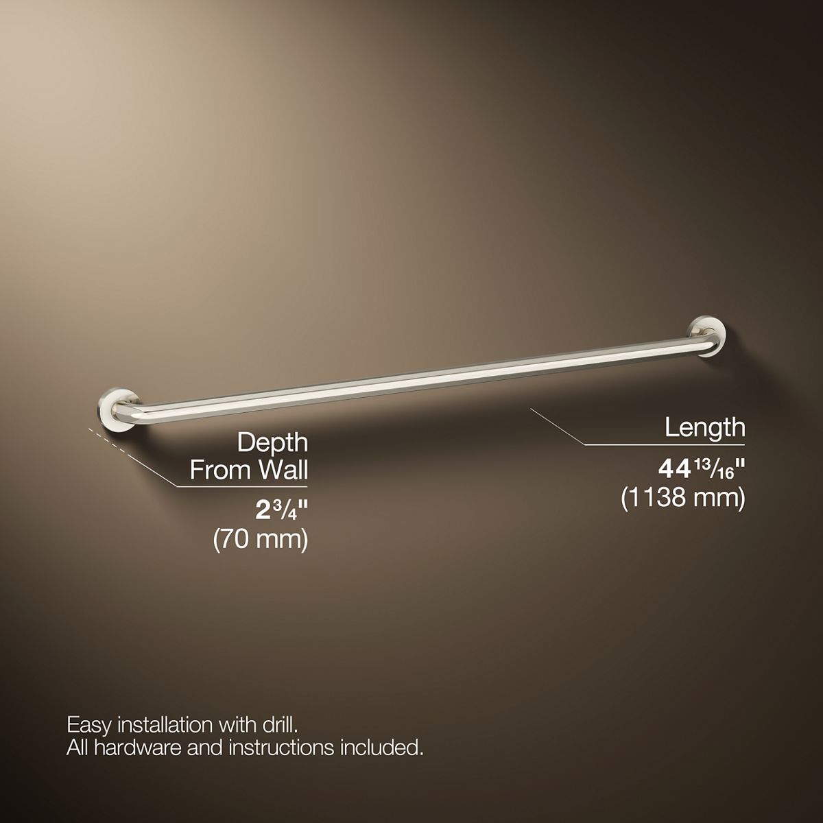 Contemporary 42" grab bar