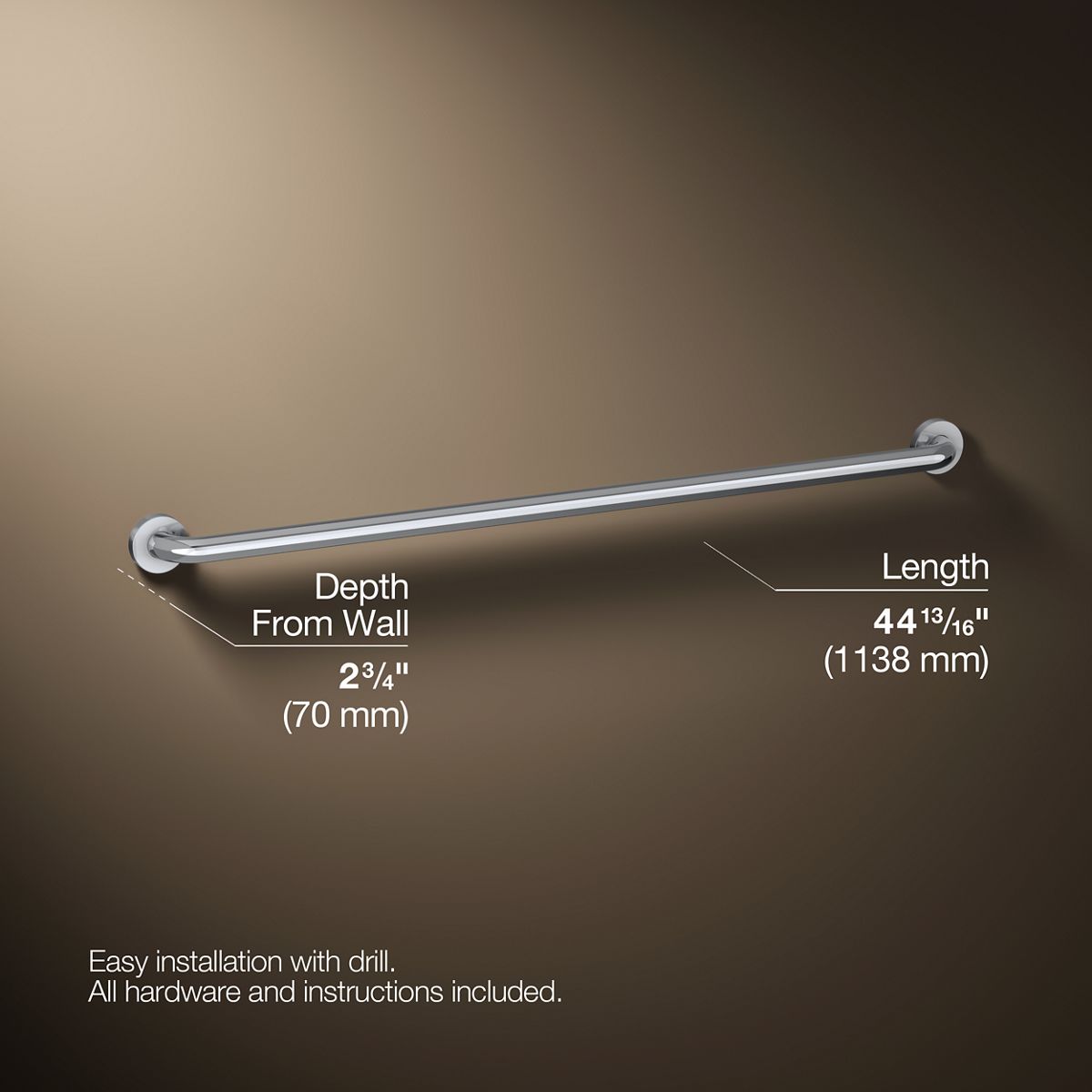 Contemporary 42" grab bar