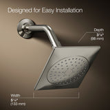 Loure® Single-function showerhead, 2.5 gpm