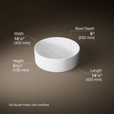 Vox® 16-1/2" round vessel bathroom sink