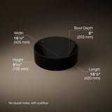 Vox® 16-1/2" round vessel bathroom sink