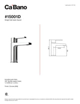 Single hole basin faucet