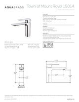 Single-hole lavatory faucet