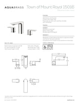 Widespread lavatory faucet