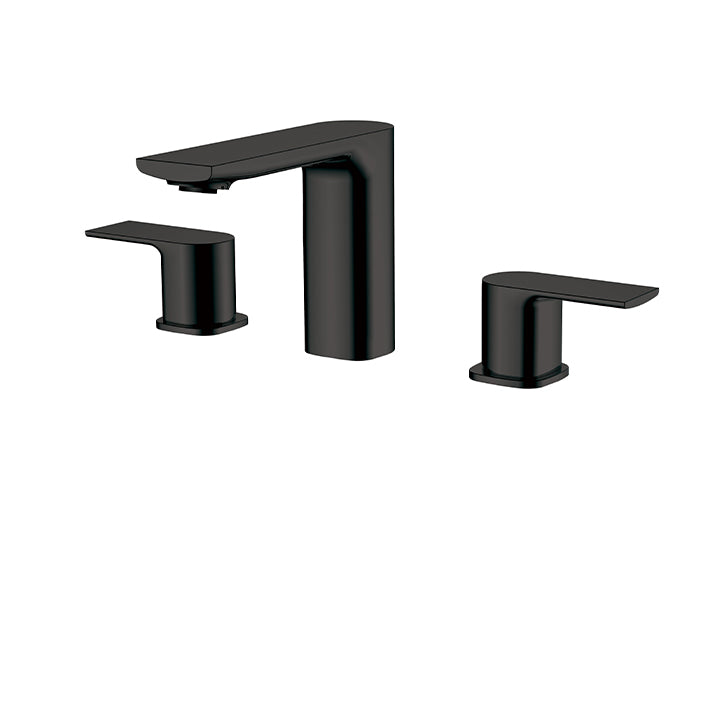 Widespread lavatory faucet