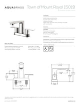 4" centerset lavatory faucet