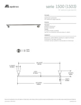 24" wallmount single towel bar