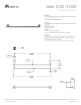 24" wallmount double towel bar