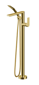 Floormount tub filler with handshower