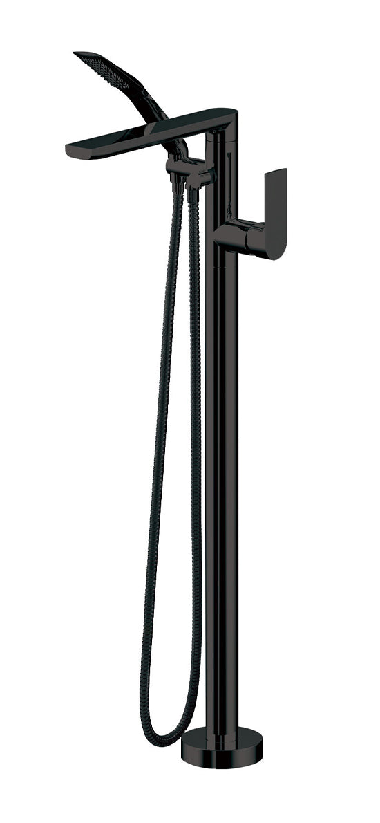 Floormount tub filler with handshower