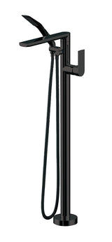 Floormount tub filler with handshower