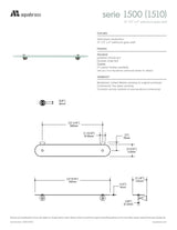 Wallmount glass shelf