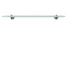 Aquabrass 27.5-Inch Wall Mount Glass Bathroom Shelf 1510 - image 2